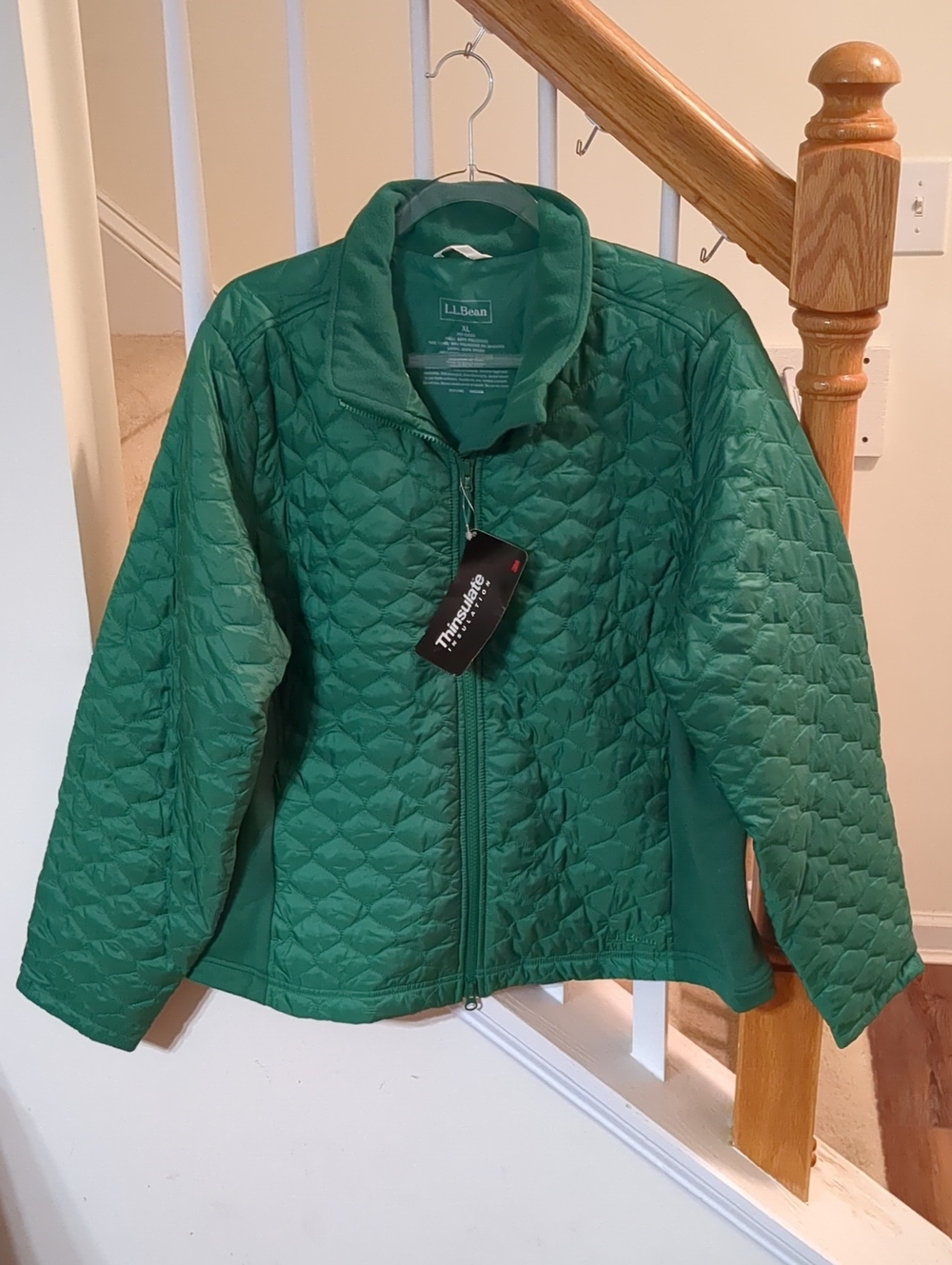 L.L. Bean Women's Quilted Kelly Green Quilted Jacket